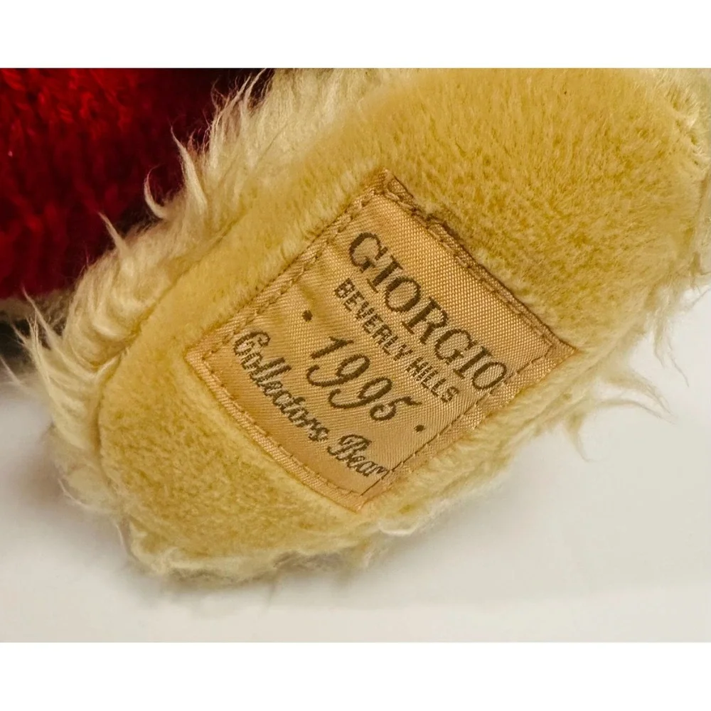 Giorgio Beverly Hills 1995 Collectors Bear Red Sweater Herrington & Co 12